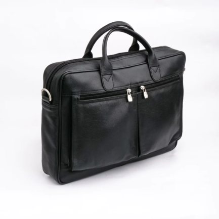 The Ultimate Leather Breifcase Bag-Black - Image 5