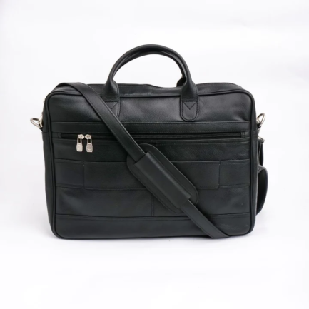 The Ultimate Leather Breifcase Bag-Black - Image 4