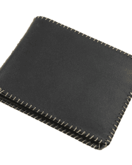 Border 100% Natural Cow Hide Leather Mens Wallet