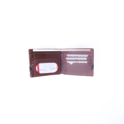 Croc-Style Leather Mens Wallet-Brown - Image 3