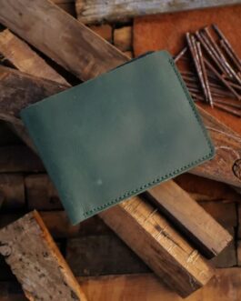 The Vault Vintage Leather Wallet-Coin Pocket-EMERALD GREEN