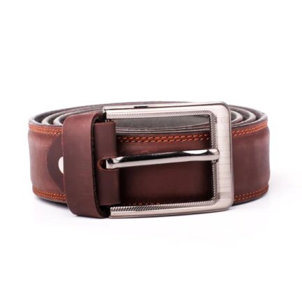 Brown Belt With Silver Buckle