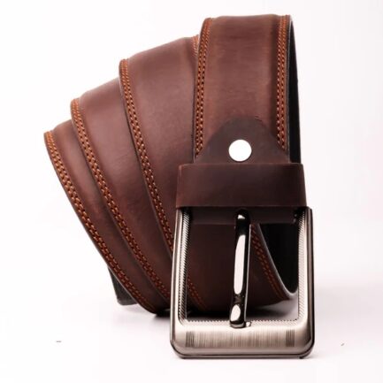 Brown Belt With Silver Buckle - Image 3