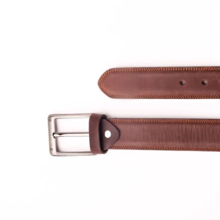 Brown Belt With Silver Buckle - Image 2