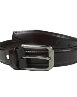 Formal Leather Belt Single Stitch-Black