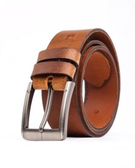 Rustic Leather Belt-Solid