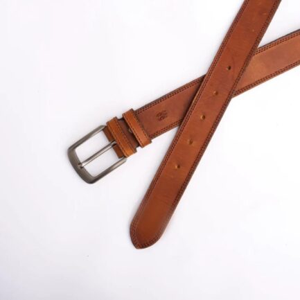 Rustic Leather Belt-Solid - Image 3