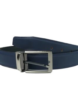 BLACK BLUE Double Sided Reversible Men’s’ Leather Belt