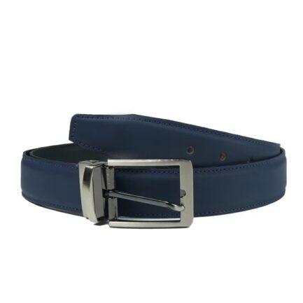 BLACK BLUE Double Sided Reversible Men's' Leather Belt - Image 2