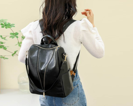 Visco Leather Backpack - Image 3