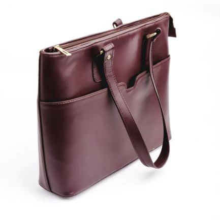 Boss Lady Pure Milano Leather Womens Tote Bag- - Image 4