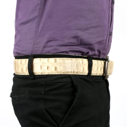 Alligator Belt - Creamy - Image 4