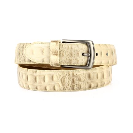 Alligator Belt - Creamy