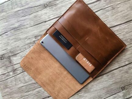 ENGRAVED LEATHER 12 INCH LAPTOP SLEEVE CASE