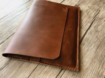 ENGRAVED LEATHER 12 INCH LAPTOP SLEEVE CASE - Image 3