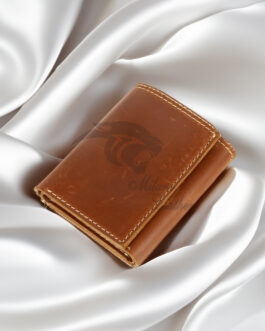 The Compact Trifold Wallet // Crazy Horse Leather // Light Brown