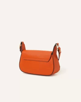 SMALL SADDLE CROSS-BODY BAG ORANGE