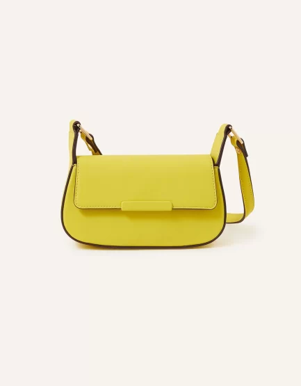 SMALL SADDLE CROSS-BODY BAG YELLOW