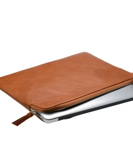 Leather Laptop Sleeve Case With Zipper