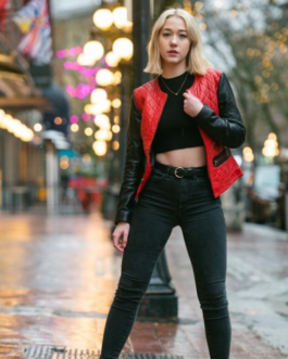 Milano Leathers Lambskin Red Jacket