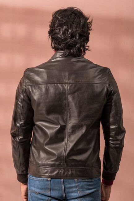 Dark Brown Rib Jacket - Image 4