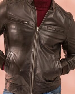 Dark Brown Rib Jacket