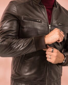 Dark Brown Rib Jacket