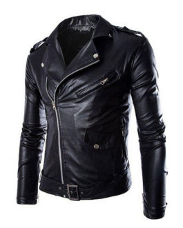 Black Leather Jacket For Men