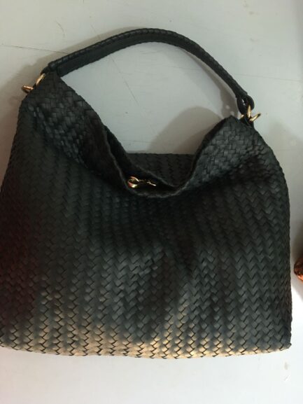 Women Leather Basket Tote Bag - Image 8