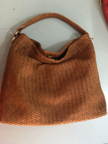 Women Leather Basket Tote Bag - Image 7