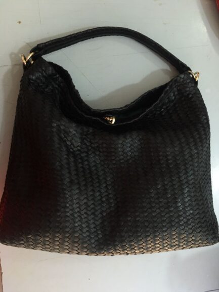 Women Leather Basket Tote Bag - Image 9