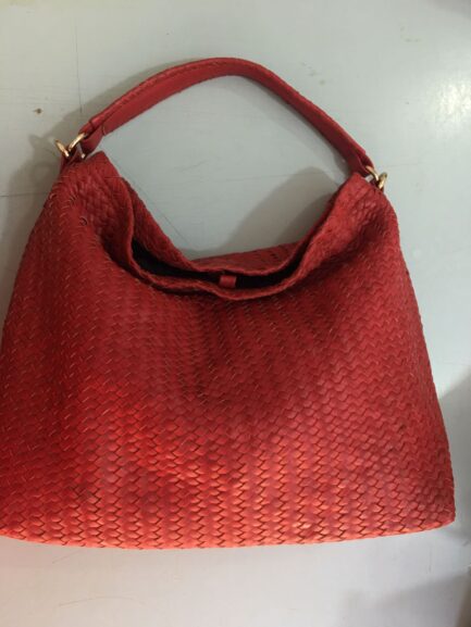 Women Leather Basket Tote Bag - Image 10