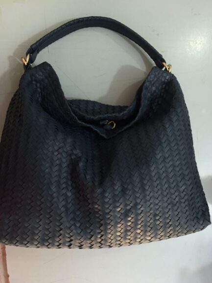 Women Leather Basket Tote Bag - Image 6