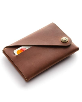 Milano Leathers Minimalist Wallet, Classic Brown, Premium Quality Leather, Slim Money Clip,