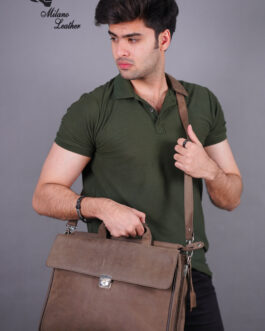 Leather Laptop Bag Brown ML-LB001