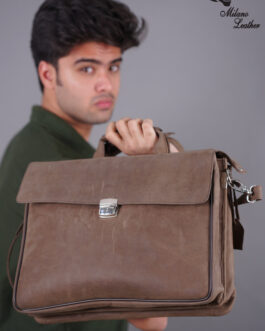 Leather Laptop Bag Brown ML-LB001