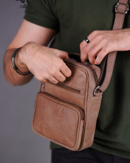 Milano Leather Brown Cross Bag-ML-B005