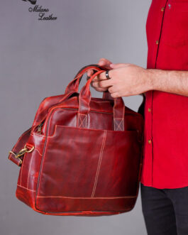 Leather Laptop Bag Maroon ML-LB006